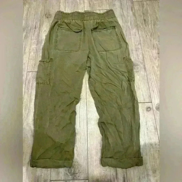 Free People green lightweight woman’s pants size 6 - Picture 3 of 11